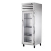 True Manufacturing STG1R-1G-HC Spec Series 1 Section Refrigerator with Glass Door - Aluminum Sides & Interior