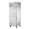 True Manufacturing STA1F-2HS-HC Spec Series 1 Section Freezer with Half Height Solid Doors - Aluminum Interior