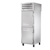 True Manufacturing STR1RPT-2HS-1G-HC Spec Series 1 Section Refrigerated Pass Thru Cabinet with Half Height Solid Front and Full Glass Rea