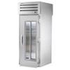 True Manufacturing STR1RRT-1G-1S Spec Series 1 Section Roll Thru Refrigerator with Glass Front and Solid Rear Doors - All Stainless
