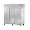 True Manufacturing STG3R-3S Spec Series 3 Section Refrigerator with Solid Doors - Aluminum Sides & Interior