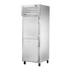 True Manufacturing STR1F-2HS-HC Spec Series 1 Section Freezer with Half Height Solid Doors - All Stainless