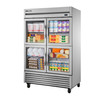 True Manufacturing T-49G-4-HC~FGD01 Refrigerator with Four Glass Half-Doors
