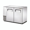 True Manufacturing TBB-24GAL-48-S-HC Back Bar Cooler All Stainless and Galvanized Top - 2 Door - 48" Wide - 24" Deep