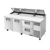 True Manufacturing TPP-AT-93D-2-HC 93" Pizza Prep Table - 2 Drawer & 2 Door