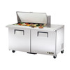 True Manufacturing TSSU-60-18M-B-HC Refrigerated Mega Top Sandwich and Salad Prep Table - 18 Pans - 60"