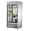 True Manufacturing TSD-33G-HC-LD Refrigerator with Two Sliding Glass Doors