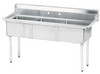 Advance Tabco FE-3-1620-X 3 Compartment Sink - 79'