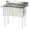 Advance Tabco FE-2-1812-X 2 Compartment Sink - 41"