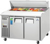 Everest EPR2 2 Doors Sandwich Prep Table - 13 cu. ft.