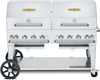 Crown Verity CV-MCB-60RDP-LP 60" Outdoor Mobile Grill with Roll Dome - LP Gas