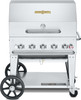 Crown Verity CV-MCB-36RDP-LP 36" Outdoor Mobile Grill with Roll Dome - LP Gas