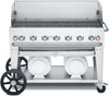 Crown Verity CV-CCB-48WGP 48"  Club Series Mobile Grill with Wind Protection - LP