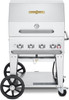 Crown Verity CV-MCB-30RDP-LP 28" Outdoor Mobile Grill with Dome - LP Gas