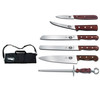 Victorinox 7.4012-X7 7-Piece Cutlery Roll Set with Rosewood Handles