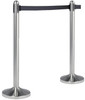 American Metalcraft RSRTBK Retractable Crowd Control Stanchion