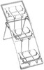 American Metalcraft TASSM 11-1/4" 3-Tier Display Stand - Chrome