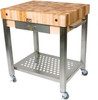 John Boos CUCT24 Cucina Technica Butcher Block Cart - 30" x 24"