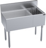 Krowne KR19-M36L Ice Bin with Bottle Section on the Right - 36"