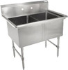 John Boos 2B184 44" Two-Compartment Sink