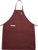 Winco BA-PBG Full-Length Bib Apron - Burgundy