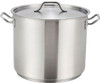 Winco SST-40 40 Qt. Induction Stock Pot with Cover