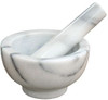 Winco MPS-42W 4" Marble Mortar and Pestle Set