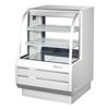 Turbo Air TCGB-36DR-W(B) 36" Non- Refrigerated Bakery Case, Curved Glass- Display Case Series