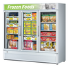 Turbo Air TGF-72SD-N 3 Section Merchandiser Freezer 60.43 Cu. Ft. - Super Deluxe Series