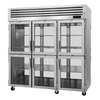 Turbo Air PRO-77-6H-G-PT 3 Section Pass-Thru Heated Cabinet- PRO Series