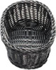 TableCraft M2474 9 x 6 Black Oval Basket - Polypropylene