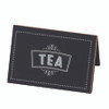 Cal-Mil 3047-4 Chalkboard Tent Label Pre-Printed TEA