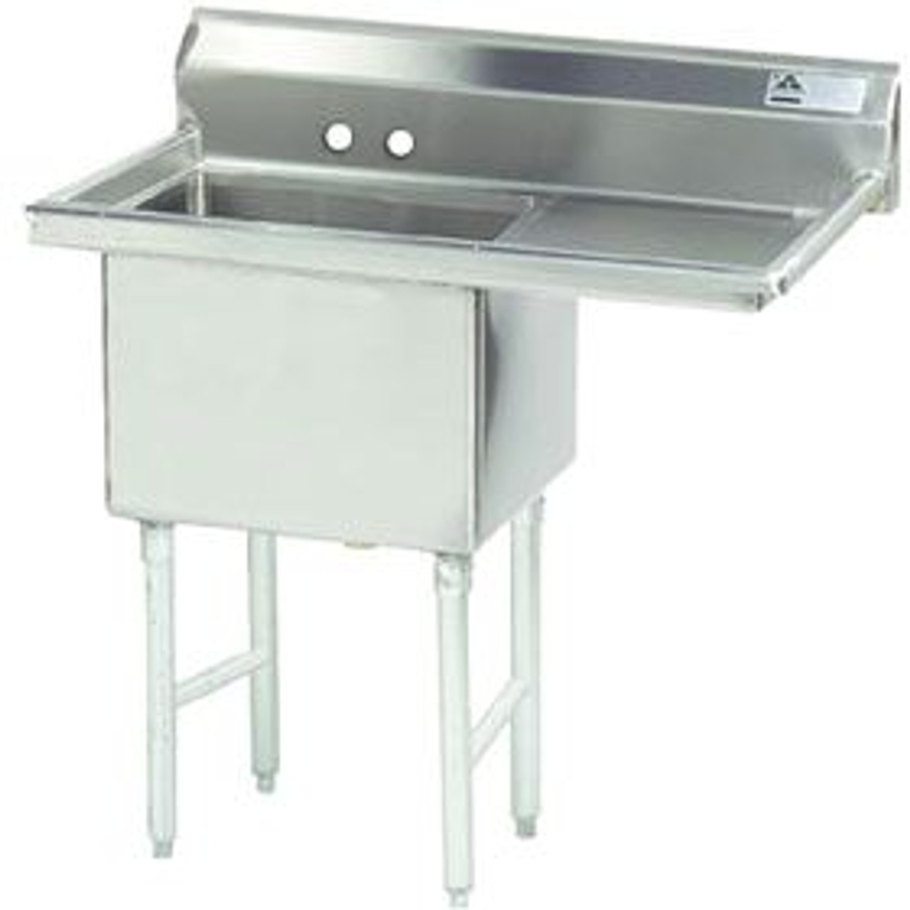 Advance Tabco FC-1-1818-24R-X 1 Compartment Sink - 24" R Drainboard