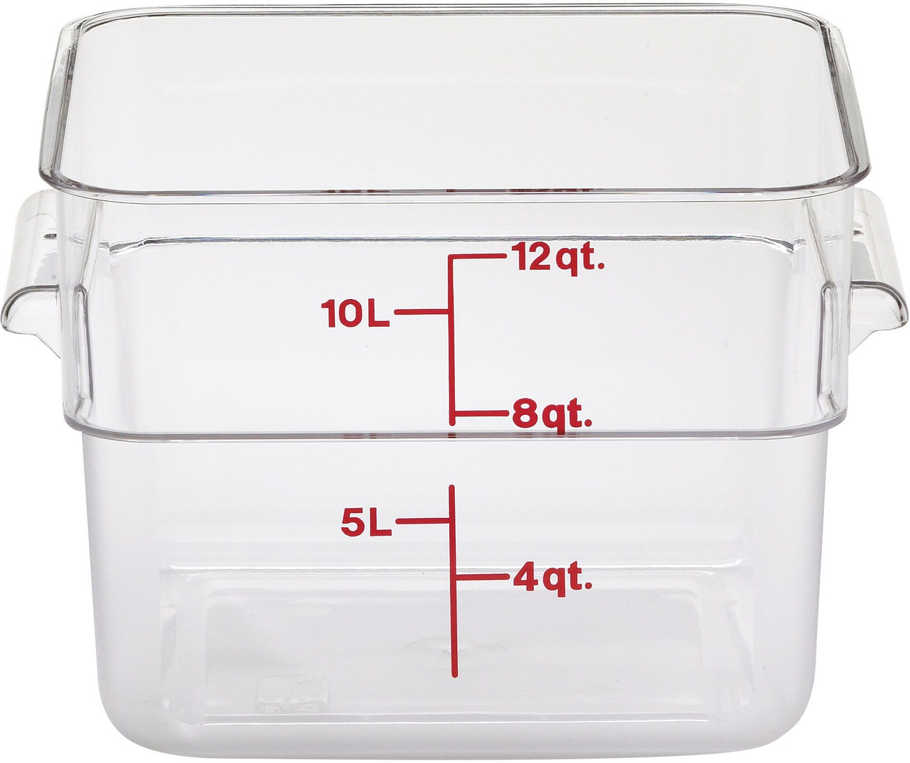 Rubbermaid 4 Qt. Clear Square Polycarbonate Food Storage Container