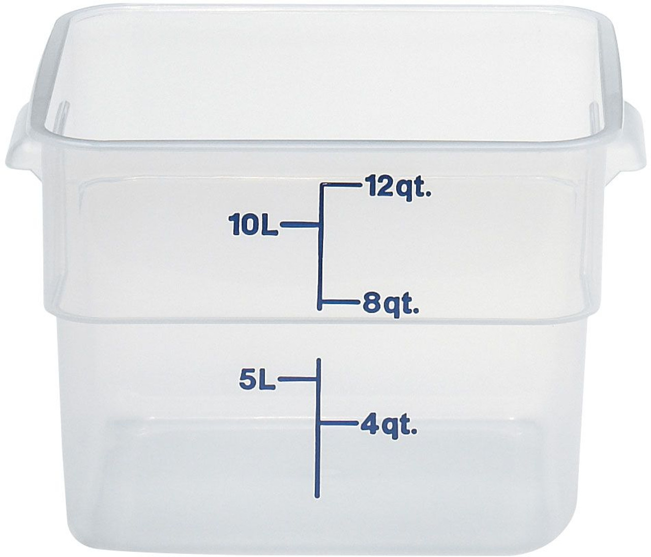 Cambro 12SFSPP190 12 Quart Square Translucent Food Storage Container