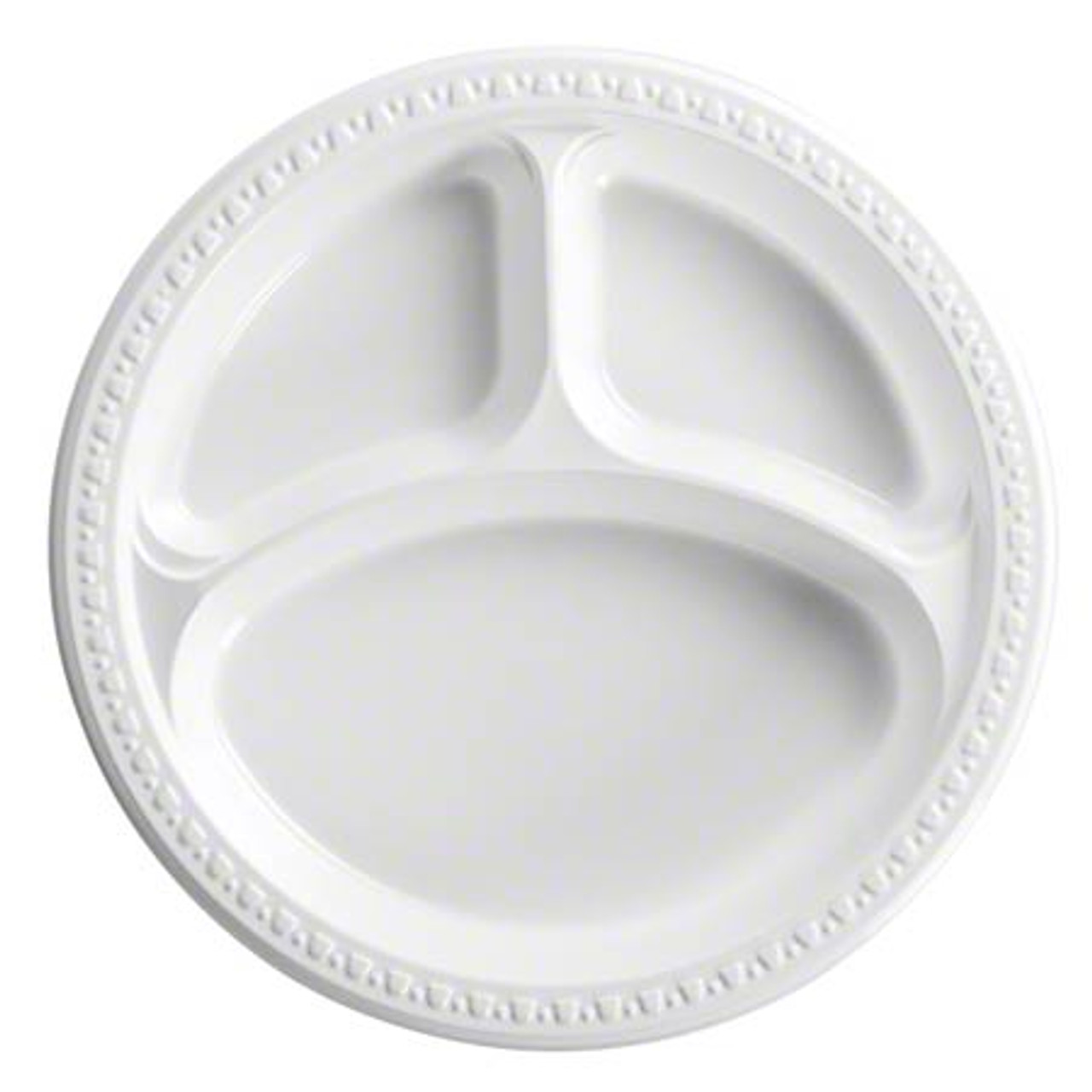 Callico 81230 10.24" White Compartment Plate