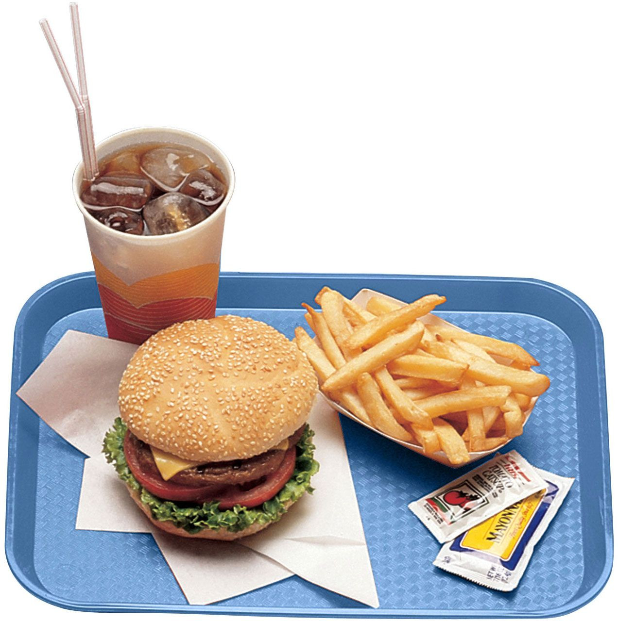 Cambro 1216FF168 Fast Food Tray - 12" x 16" - Blue