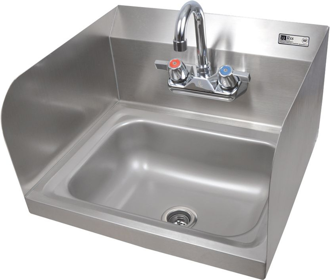 John Boos PBHS-W-1410-P-SSLR-X Hand Sink 14x10x5 - L&R Splash