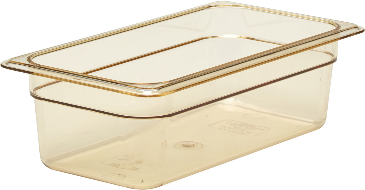 Cambro 34HP150 1/3 Size High Heat Plastic Food Pans - 4" Deep