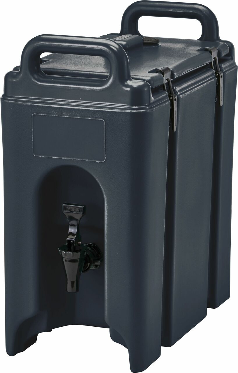 Cambro 250LCD110 2 1/2 Gallon Insulated Camtainer Beverage Dispenser - Black