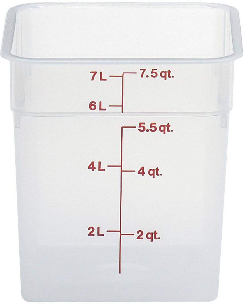 Cambro 8SFSPP190 8 Qt Square Poly Food Storage Container