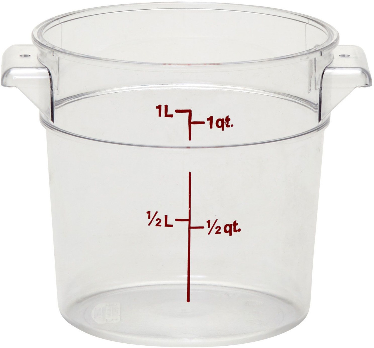 Cambro RFSCW1135 1 Quart Round Polycarbonate Food Storage Container