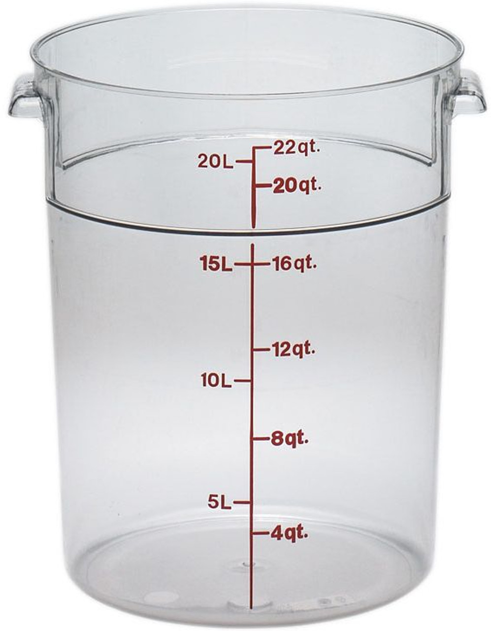 Cambro RFSCW22135 22 Quart Round Polycarbonate Food Storage Container