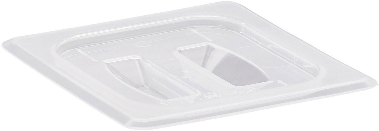 Cambro 60PPCH190 1/6 Size Translucent Food Pan Cover - W/Handle