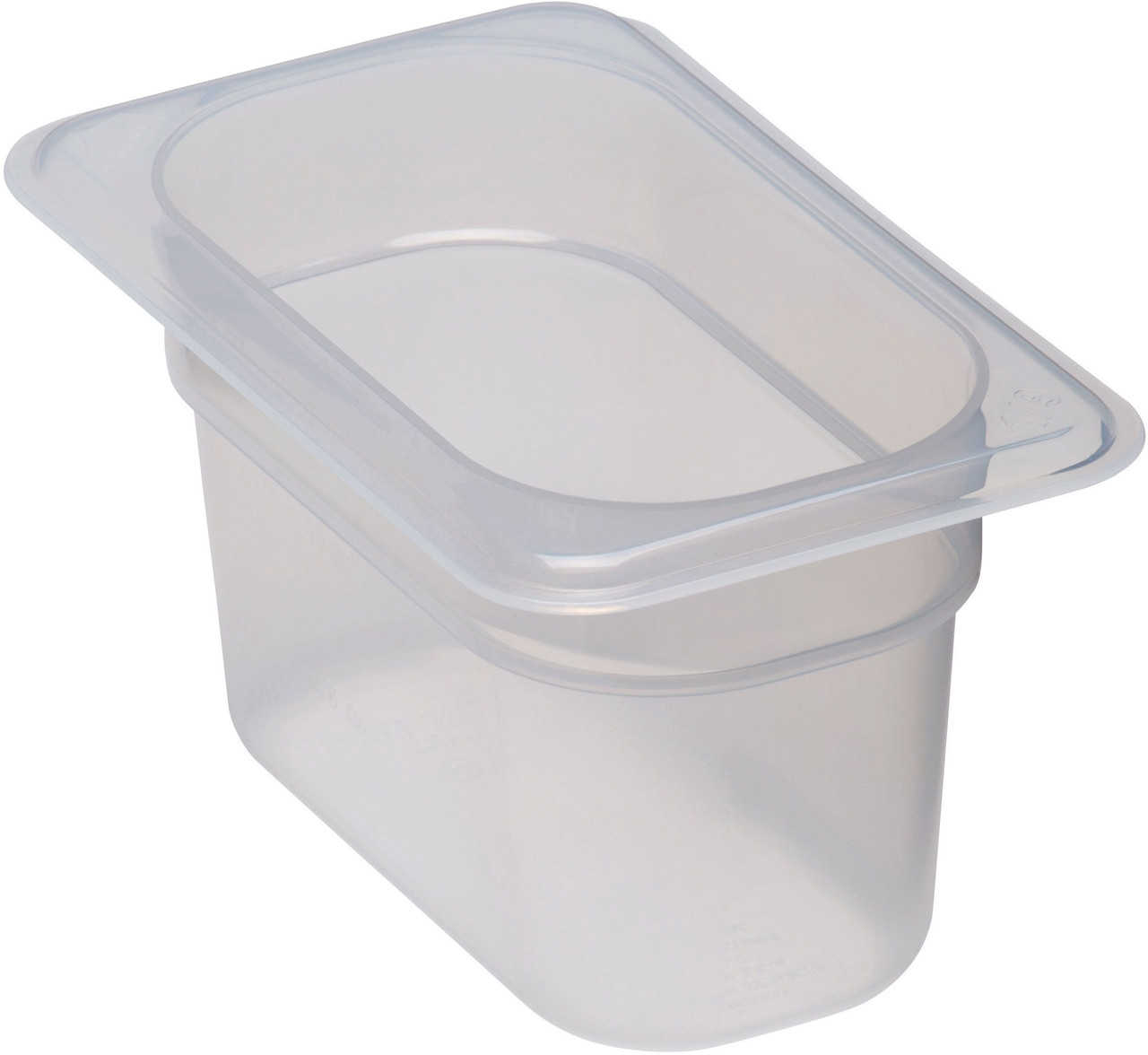 Cambro 94PP190 1/9 Size Translucent Food Storage Pan - 4" Deep