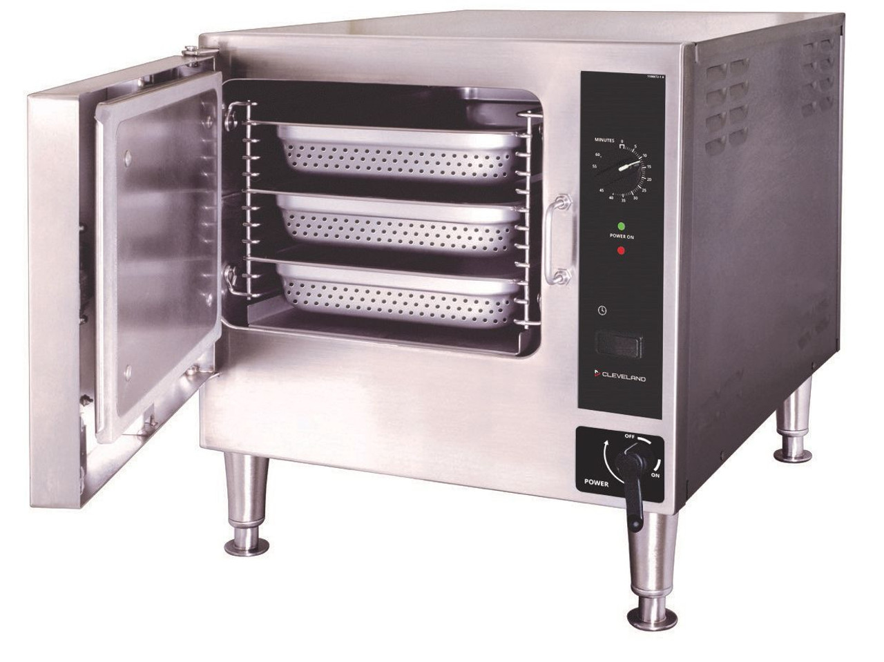 Cleveland 22CET3.1 SteamChef 3 (Pan) Countertop Boilerless Steamer