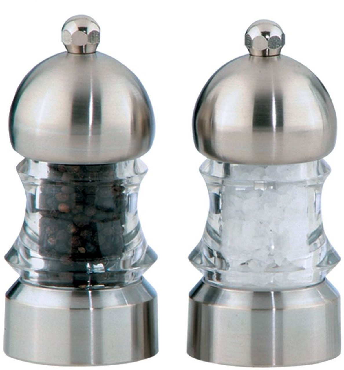 Chef Specialties 01572 Metro Salt and Pepper Mill Set - 3 1/2"