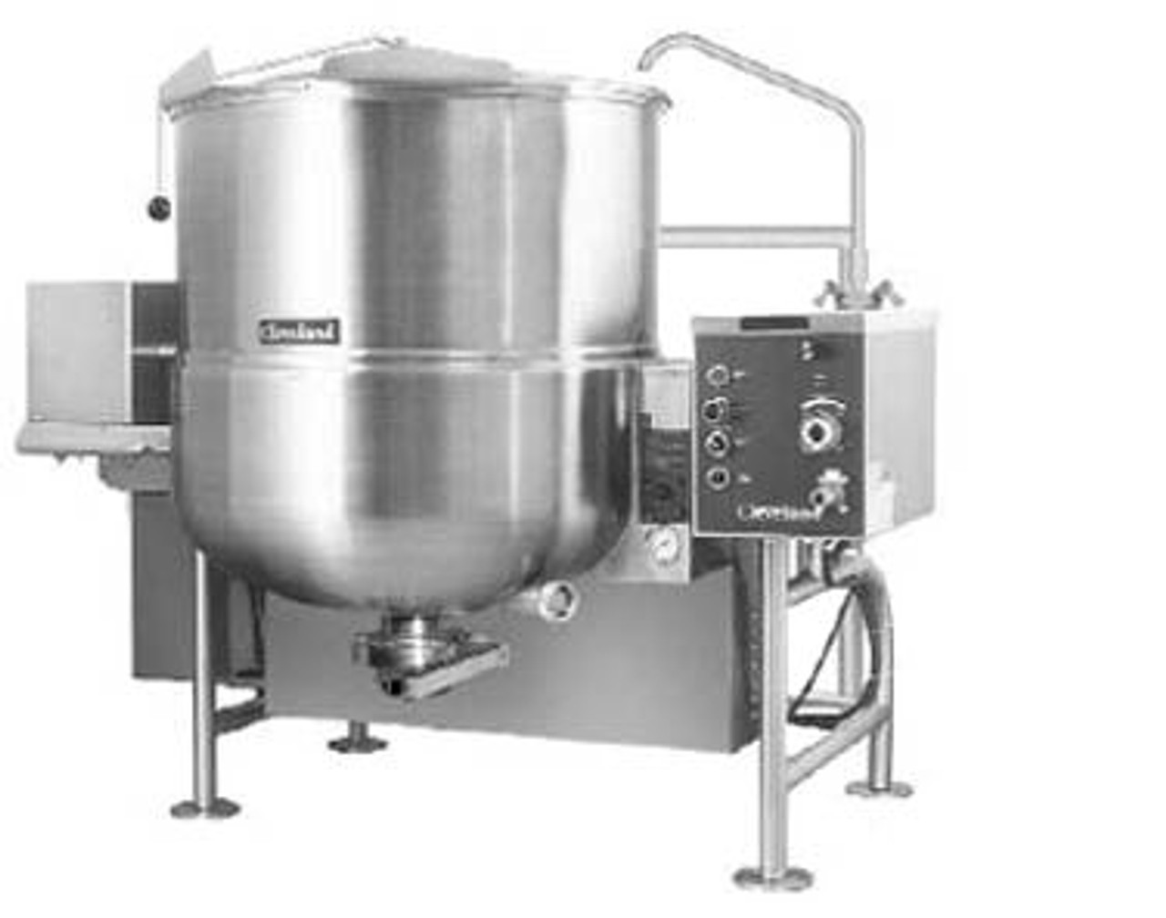 Cleveland HAMKGL80T 80 Gal. Tilting Gas Mixer Kettle - 2/3 Steam Jacket