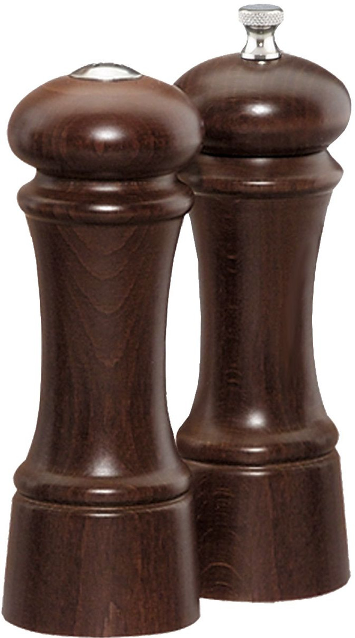 Chef Specialties 06100 Elegance Walnut Pepper & Salt Set - 6"