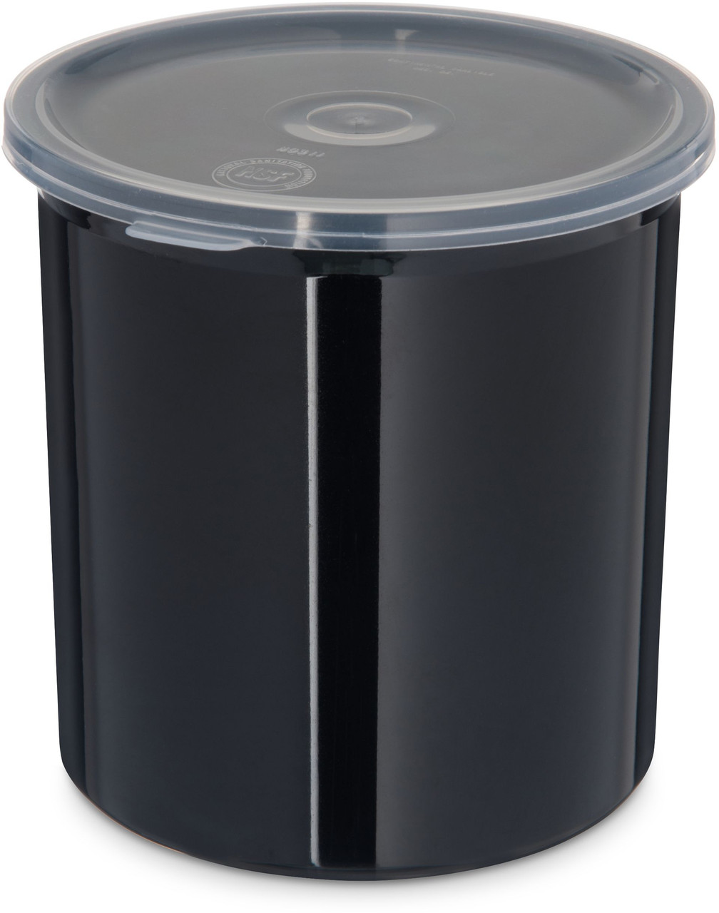 Carlisle 030103 Round Crock - Plastic - Black - 1.2 Qt